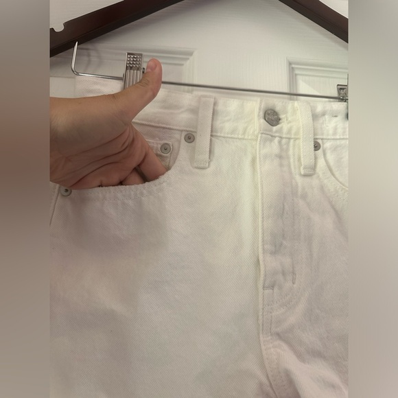 Madewell Relaxed Denim Shorts in Tile White Womens size 23 - Picture 8 of 11